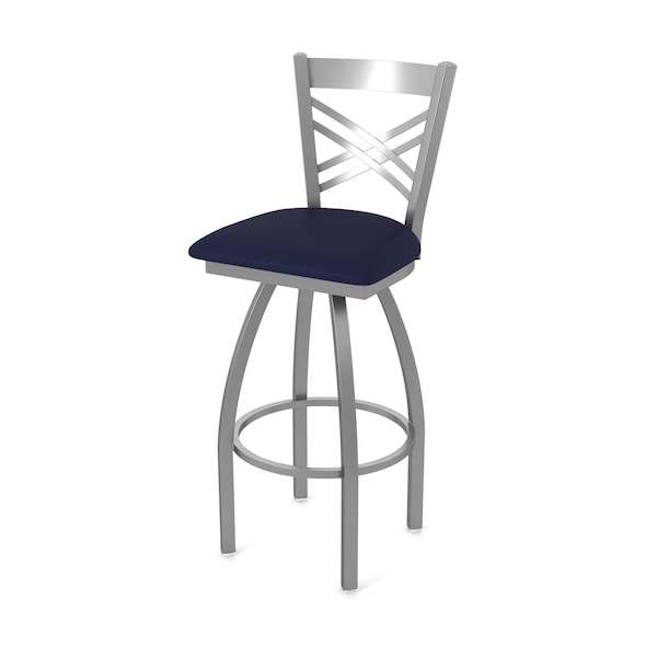 Holland Bar Stool Co OD820 Catalina Stainless Steel 25 Swivel Outdoor Counter Stool with Breeze Sapphire Seat OD82025SSOD001 - main